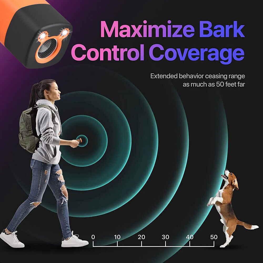 Ultrasonic Dog Repeller anti Bark Device Stop Barking Humane Pet Training Tool